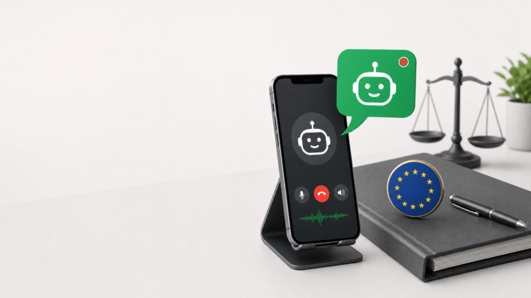 AI Act article 50 : obligation de transparence pour un assistant vocal IA au téléphone